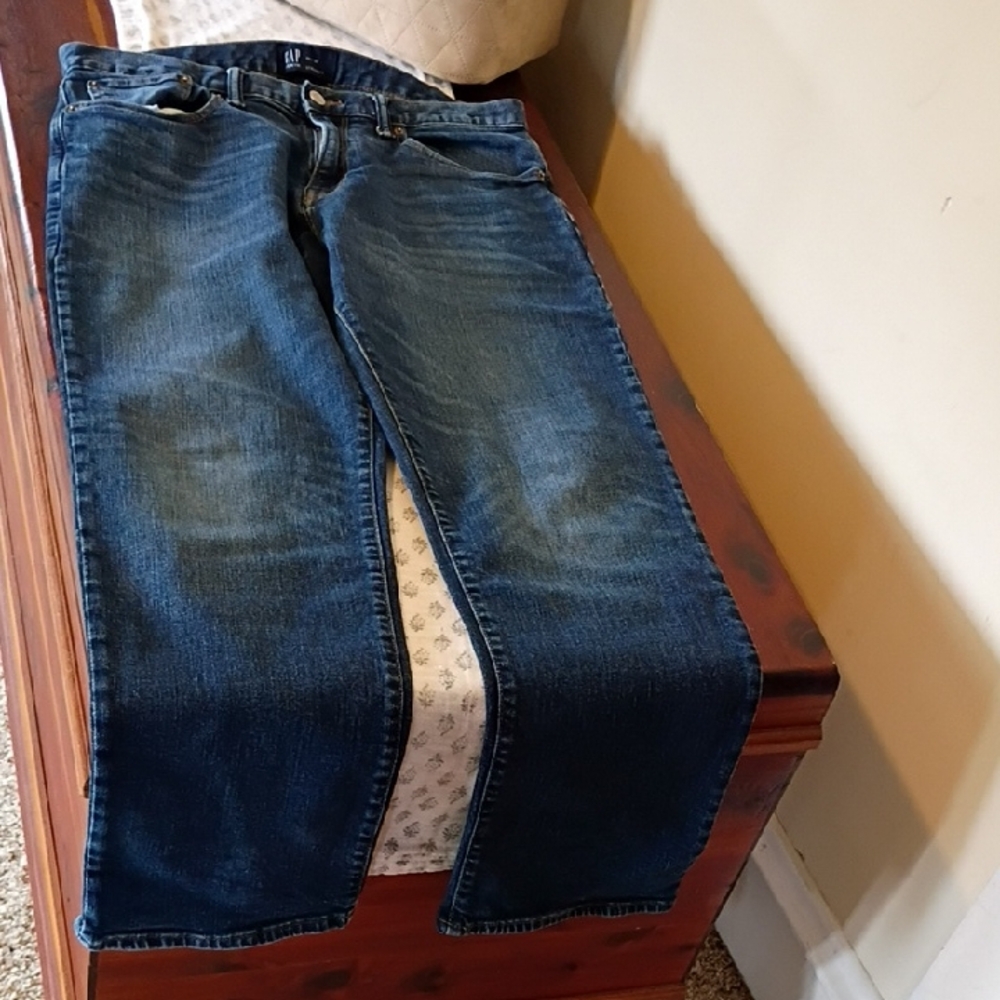 GAP Men's Dark Blue Straight Jeans